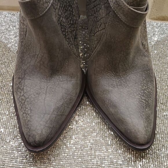 ELIZABETH AND JAMES Grey Booties - Size 10 - Picture 4 of 10